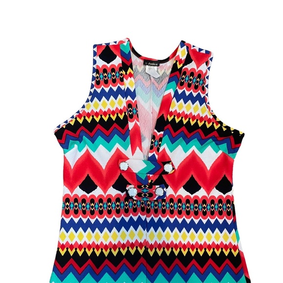 NWOT Funky RETRO Multi-Color Sleeveless Romper Size L - Picture 5 of 15